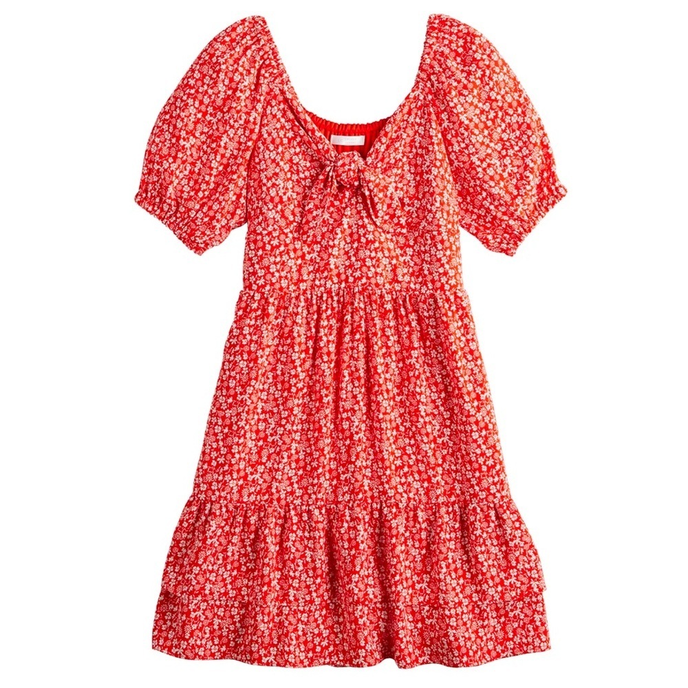 LC Lauren Conrad Knot-Front Mini Dress size S